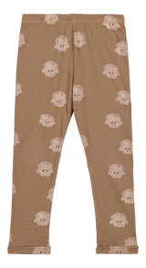 Leggings Rom Pom Mocha hund - tumle