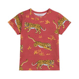 The Striped Cat - T-shirt - Tiger (rød) - tumle