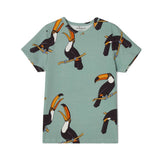 The Striped Cat - T-shirt - Tukan (grøn) - tumle