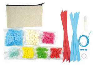 Crafts - Pompom pung - Kreativt DIY sæt til børn - tumle