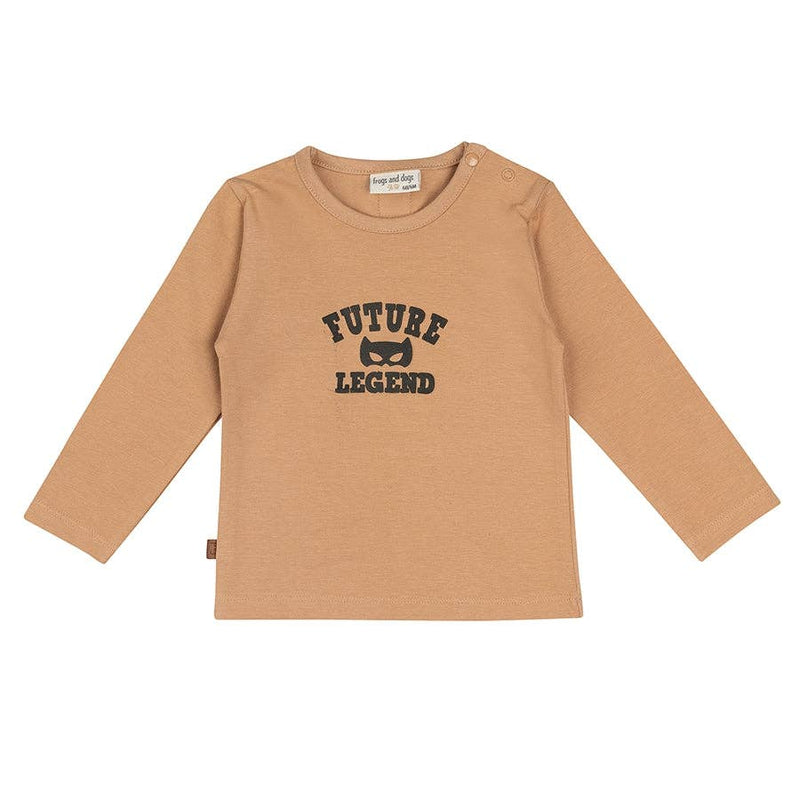 Frogs & Dogs - Langærmet trøje - Little Hero (brun) - tumle