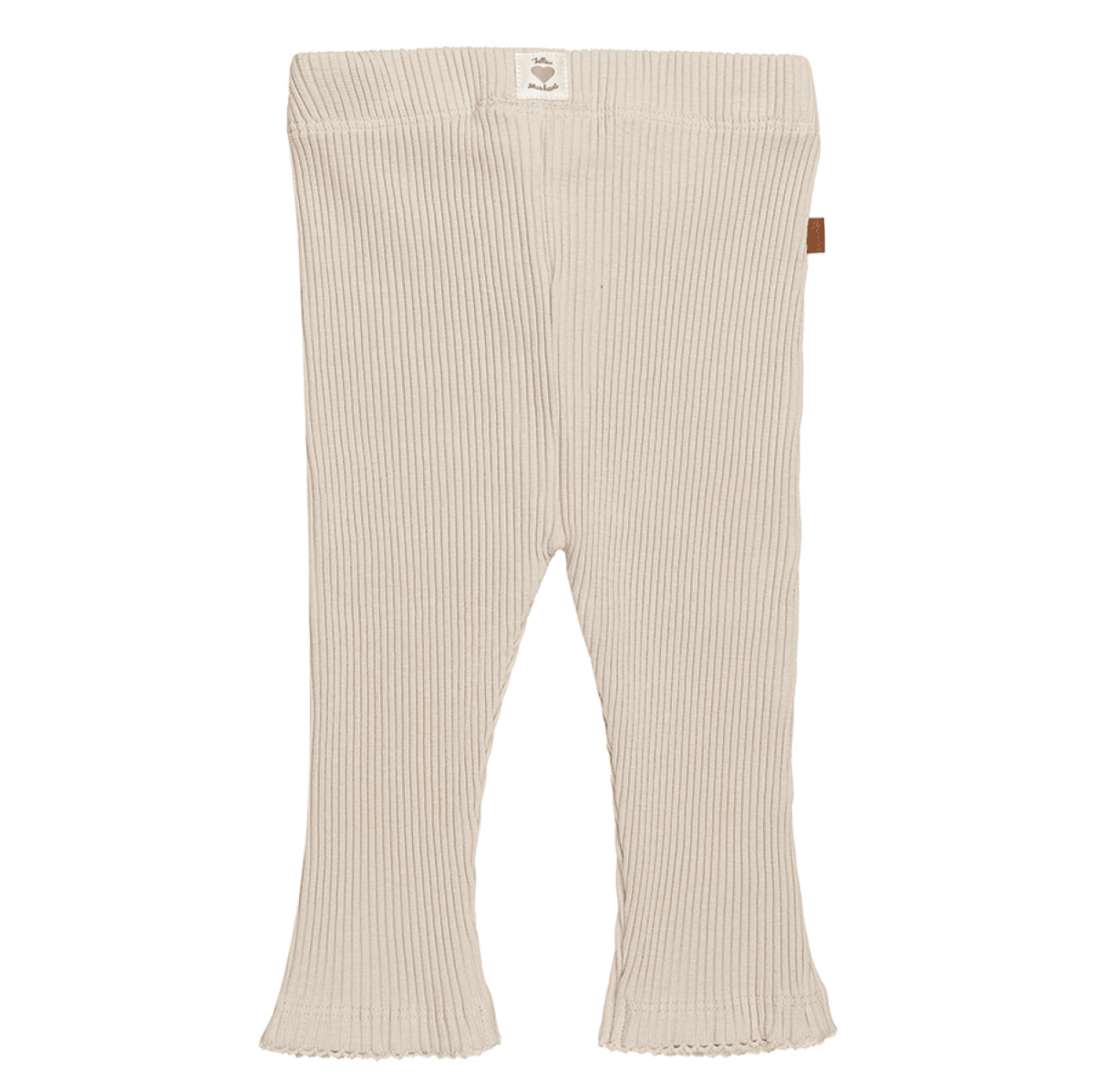 Frogs & Dogs - Leggings - Rib - Hjerte (creme) - tumle