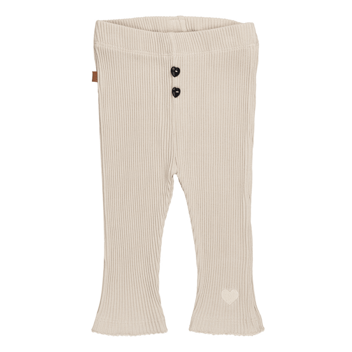 Frogs & Dogs - Leggings - Rib - Hjerte (creme) - tumle