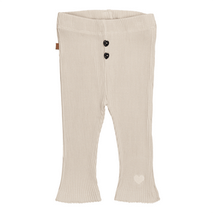 Frogs & Dogs - Leggings - Rib - Hjerte (creme) - tumle