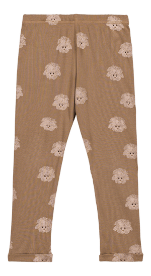 Leggings Rom Pom Mocha hund - tumle