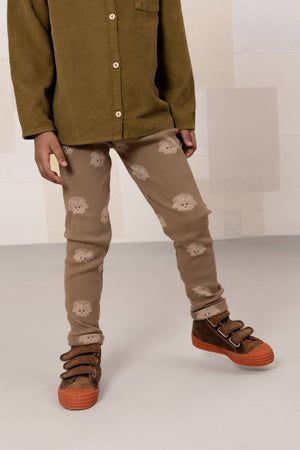 Leggings Rom Pom Mocha hund - tumle