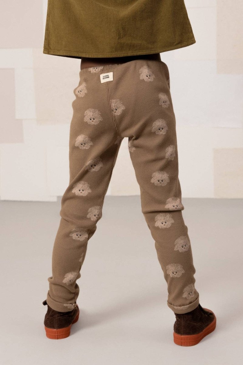 Leggings Rom Pom Mocha hund - tumle