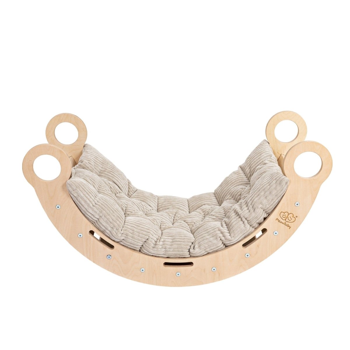 MeowBaby - Snug Rocker med beige pude - tumle