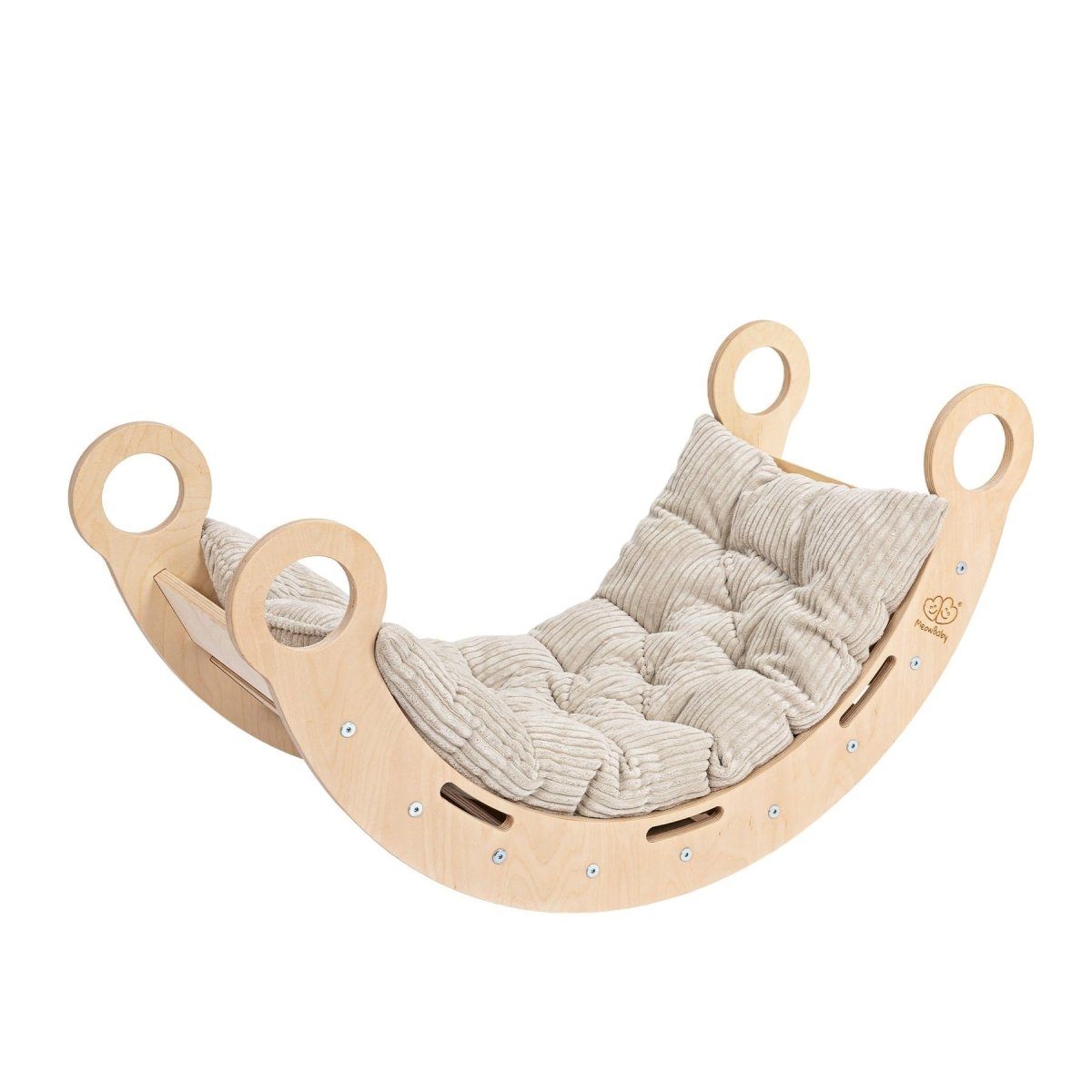 MeowBaby - Snug Rocker med beige pude - tumle