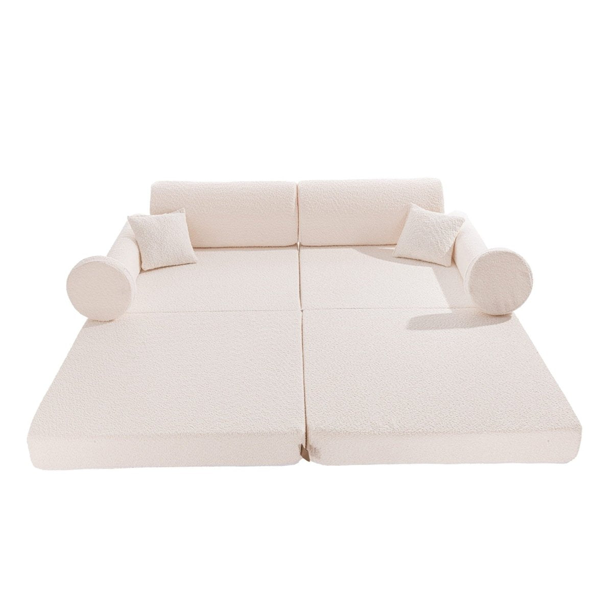 MeowBaby - Stor hvid modulsofa - tumle