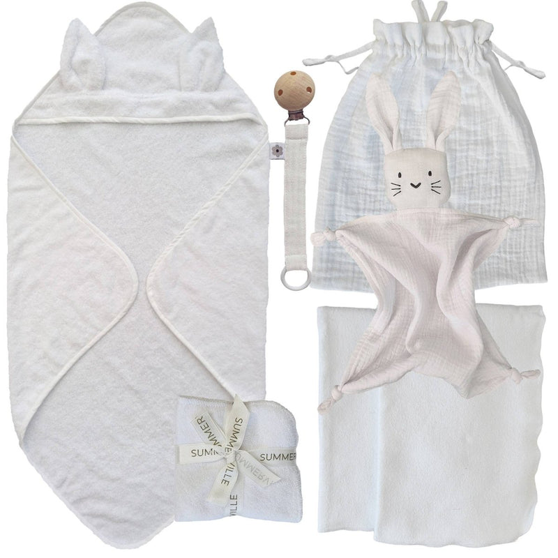 Summerville Organic - Gavesæt "Velkommen Baby" (hvid) - tumle