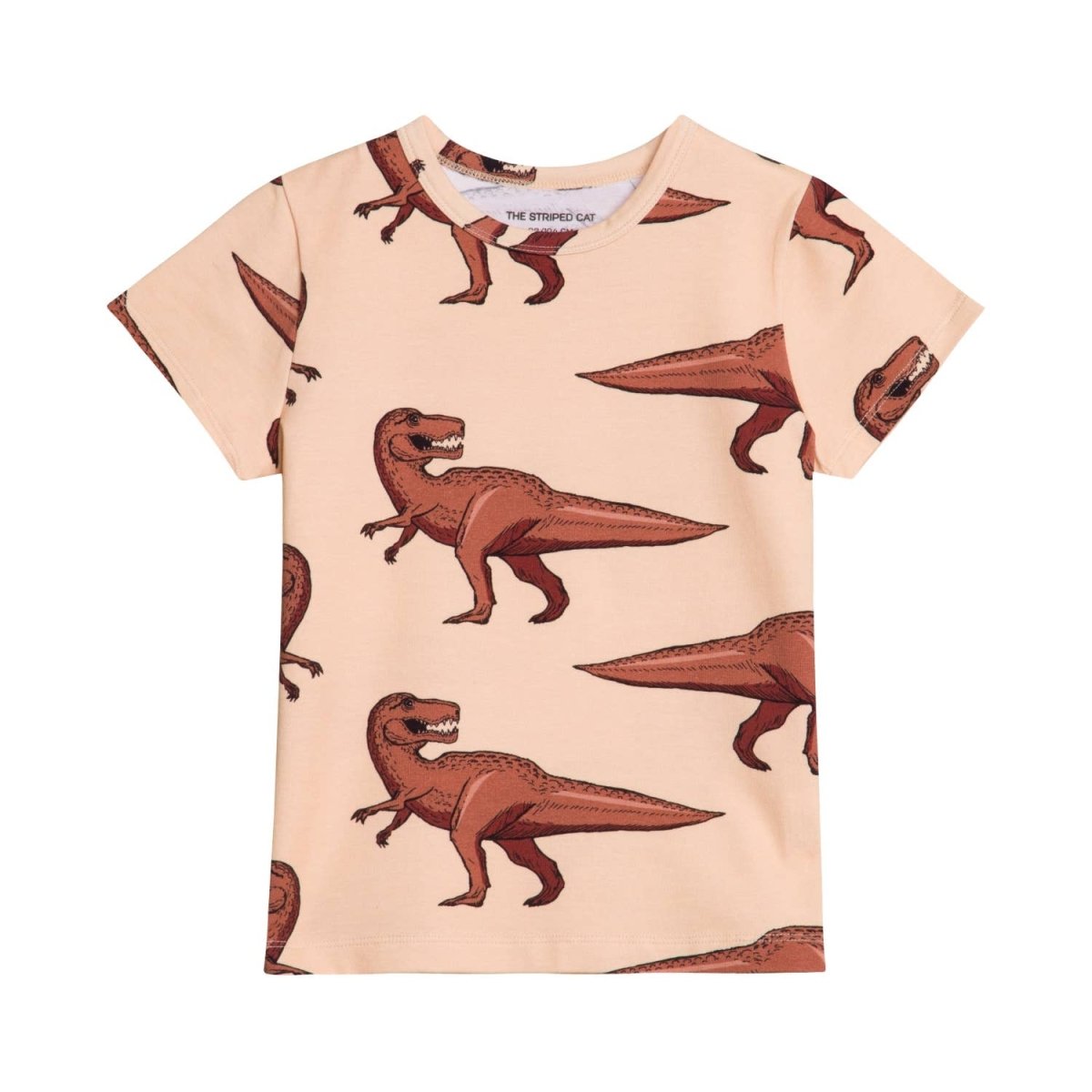 The Striped Cat - T-shirt - Dinosaur - tumle