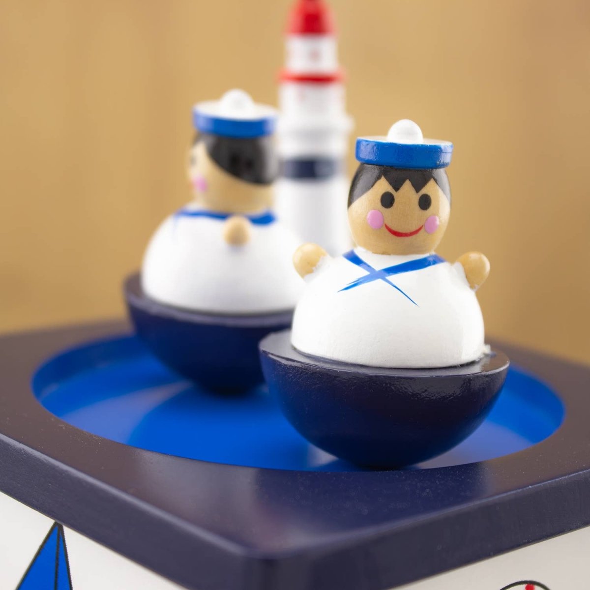 Træmusikboks - marine - tumle