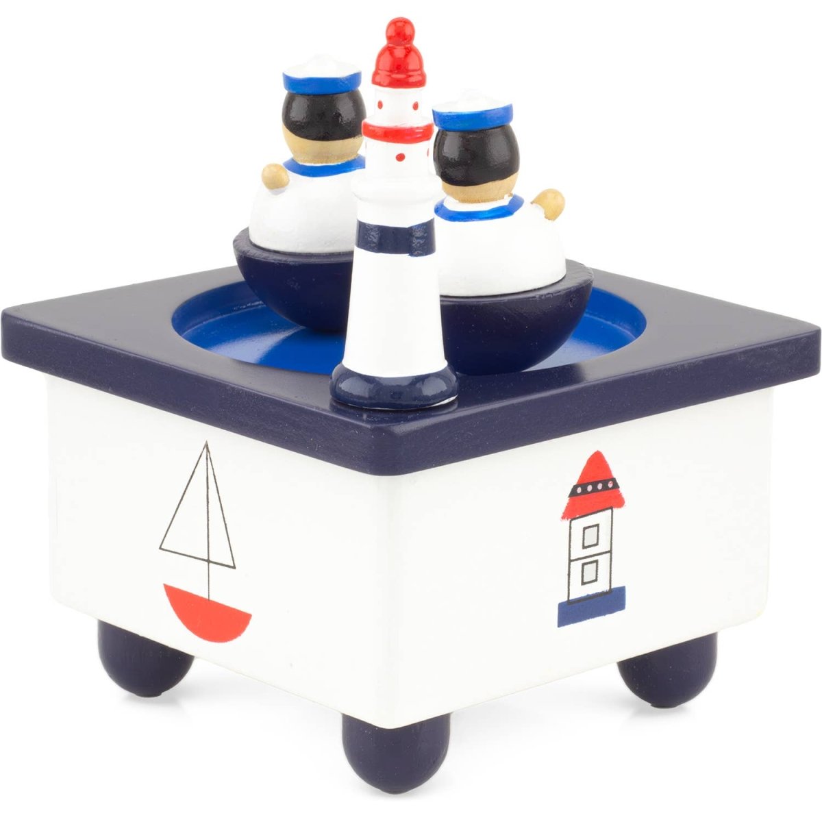 Træmusikboks - marine - tumle