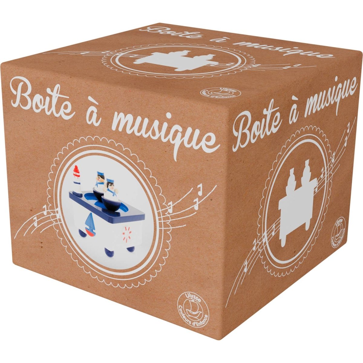 Træmusikboks - marine - tumle